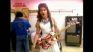 Eddie Van Halen rare footage pre-concerts (elephant and horse guitar tricks)