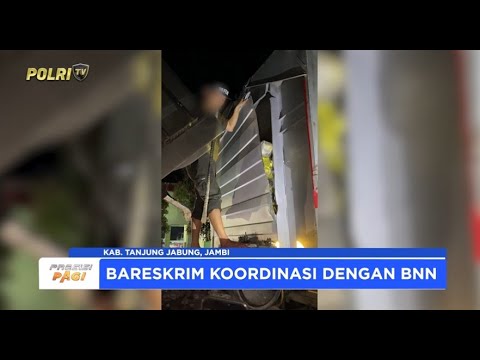 DIREKTORAT NARKOBA BARESKRIM POLRI TANGKAP SOPIR TRUK KURIR 71KG SABU DI JAMBI