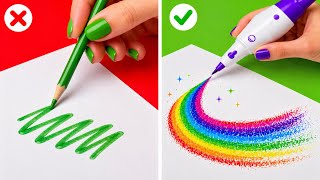 クリエイティブな心のための驚きのドローイングテクニック 🎨 初心者 VS アーティスト！ by 123 GO! LIKE