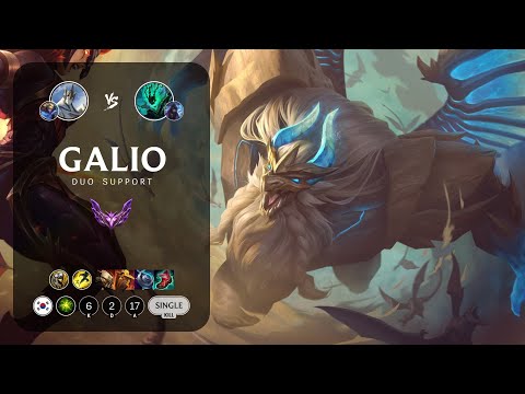 Galio Support vs Thresh - KR Master Patch 13.9