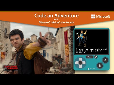 Code an Adventure w/ Microsoft MakeCode, inspired by Dungeons & Dragons: Honor Among Thieves