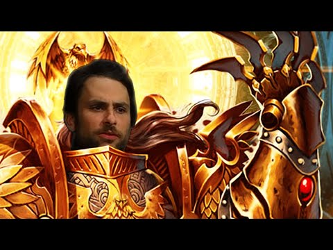 Emperor Creating Space Wolves and Primarch Leman Russ