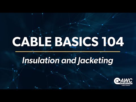 Electric cables basics - insulation and jacketing