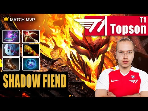 Shadow Fiend Mid | T1.Topson | TOPSON 2X TI CHAMPION BROKEN SF BUILD | 7.32b Gameplay Highlights
