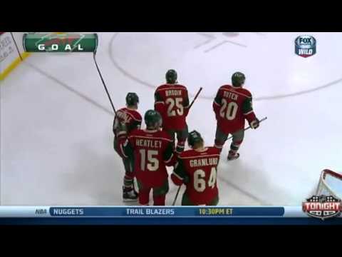Jason Pominville Goal - Chicago Blackhawks v Minnesota Wild - Janaury 23 2014
