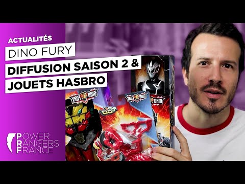 Diffusion de la saison 2 de Power Rangers Dino Fury & Unboxing des jouets Hasbro