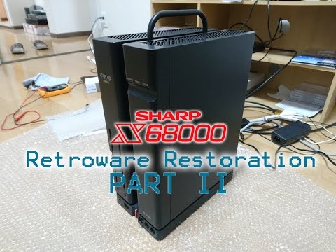 SHARP x68000 Restoration - Part 2 - [Bottom PCB and Video Module cleaning and capacitor replacement]