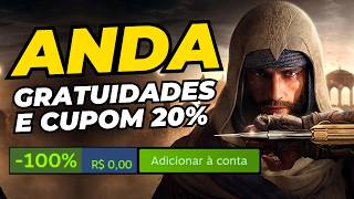OBA! 4 jogos pagos DE GRAÇA, cupom de 20% na Ubisoft, Battlefield 1 'GRÁTIS' e ofertas Blizzard e EA