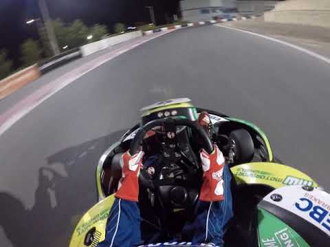 DUBAI KARTDROME ENDURANCE CHAMPIOSHIP ROUND 3 2020 onboard reverse link circuit.
