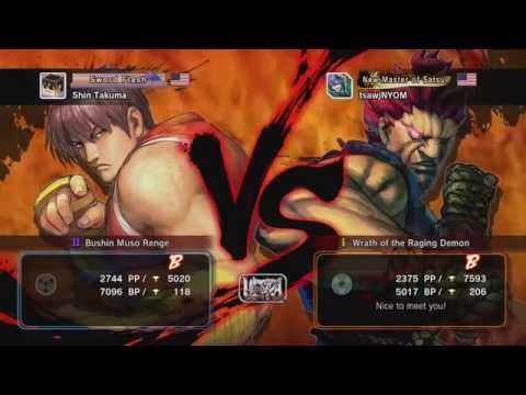 Ultra Street Fighter IV battle: Shin Takuma (Guy) vs tsawjNYOW (Akuma)