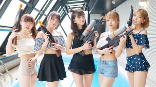 【水着披露】例のプールでお宝探し対決！【荒野行動特別企画】女性グループYouTuberうらきす