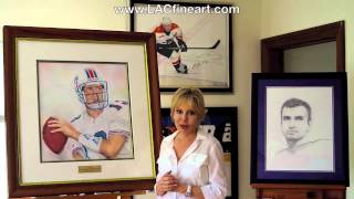 Original Sports Paintings by L.A. CLINE