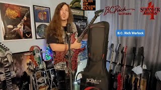 Video thumbnail for B.C. Rich Warlock Stranger Things Red Crackle Eddie Munson Guitar N.J. Series by ClanOfHouseCats