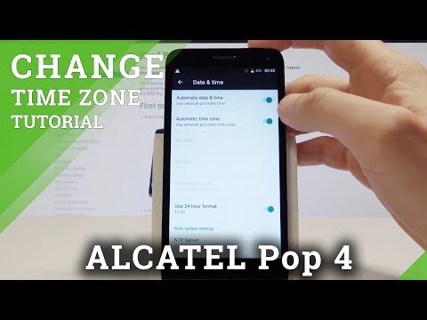 How to Change Date and Time on ALCATEL Pop 4 - Select Time Zone