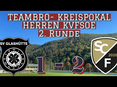 Fußball - Kreispokal ⚽️ KVFSOE: SV Glashütte vs. SC Freital III. 1:2 - bis zur 25. Min