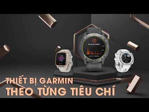 Các dòng sản phẩm Garmin theo từng tiêu chí