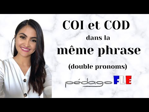 COD y COI en una misma frase - Clase de FRANCES