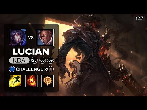 Lucian vs Ahri Mid - EUW Challenger - Patch 12.7 Season 12