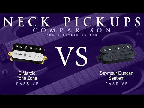 DiMarzio TONE ZONE vs Seymour Duncan SENTIENT - Passive Neck Guitar Pickup Comparison Tone Demo