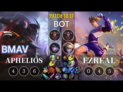 HLE Bmav Aphelios vs Ezreal Bot - KR Patch 10.17
