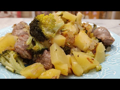 Patate broccoli e salsiccia