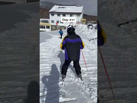 Learning to ski in Japan! #japanlife #35daysinjapan #shorts #shigakogen #skiing