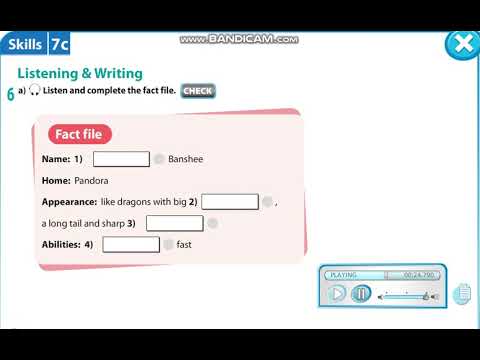 Excel 5 Module 7 p91 ex6a Listening & Writing