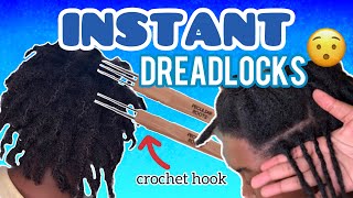 GET INSTANT DREADLOCKS (HOW TO CROCHET LOCS WITH CROCHET NEEDLE)