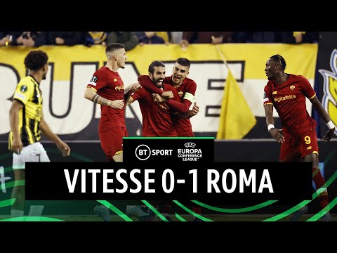 Vitesse v Roma (0-1) | Sergio Oliveira Scores AND Sees Red | Conference League Highlights