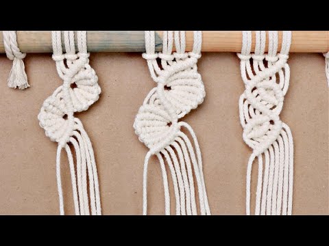 3 UNIQUE Macrame Knot Techniques Reinforced Larks Head Knot Cat s Paw Knot Slingstone Hitch