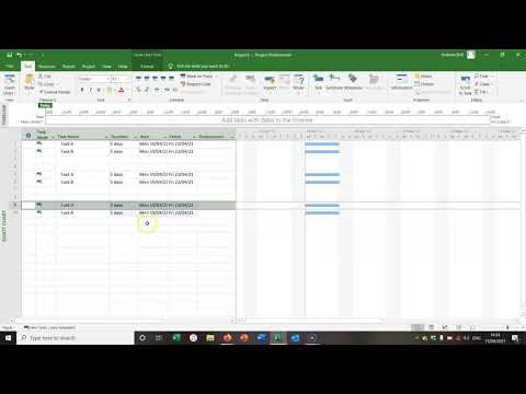 Finish to Start Relationships in Microsoft Project