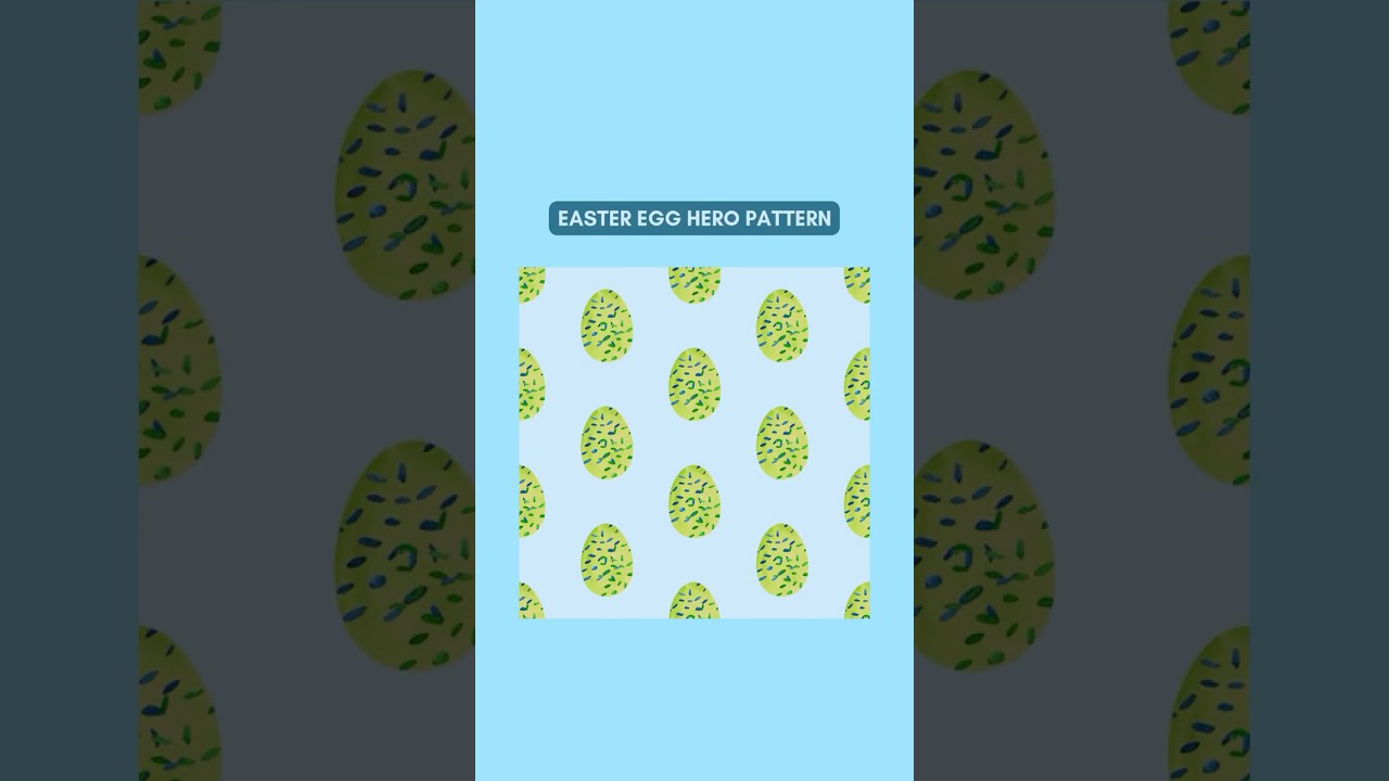 Coordinated Easter Egg Pattern Collection – Created With Canva
