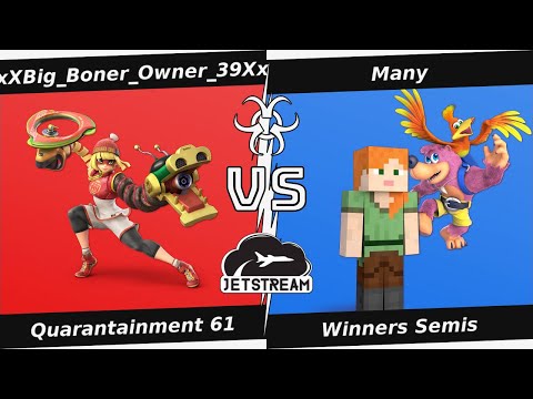 Quarantainment 61 Winners Semis - xXBig_Boner_Owner_39Xx (Min Min) Vs Many (Steve, Banjo) - SSBU