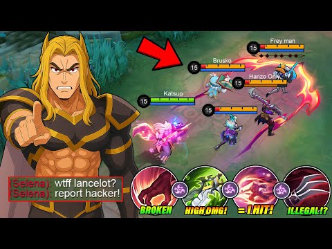 THIS FULL DAMAGE LANCELOT BUILD IS ACTUALLY TOO BROKEN!! 💀 MOONTON PLEASE DON'T NERF THIS!! - MLBB