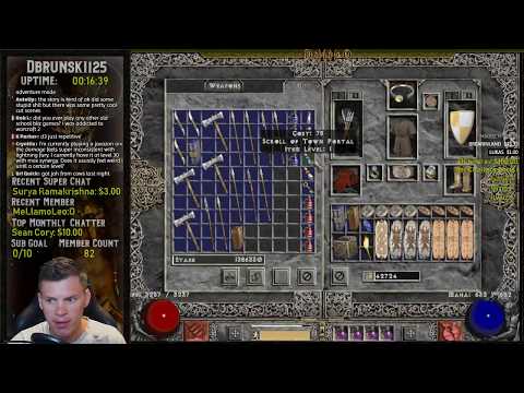 Diablo 2 - Finally hitting level 97 with the Javazon -  1 very rare eth grail drop 08/12/2019