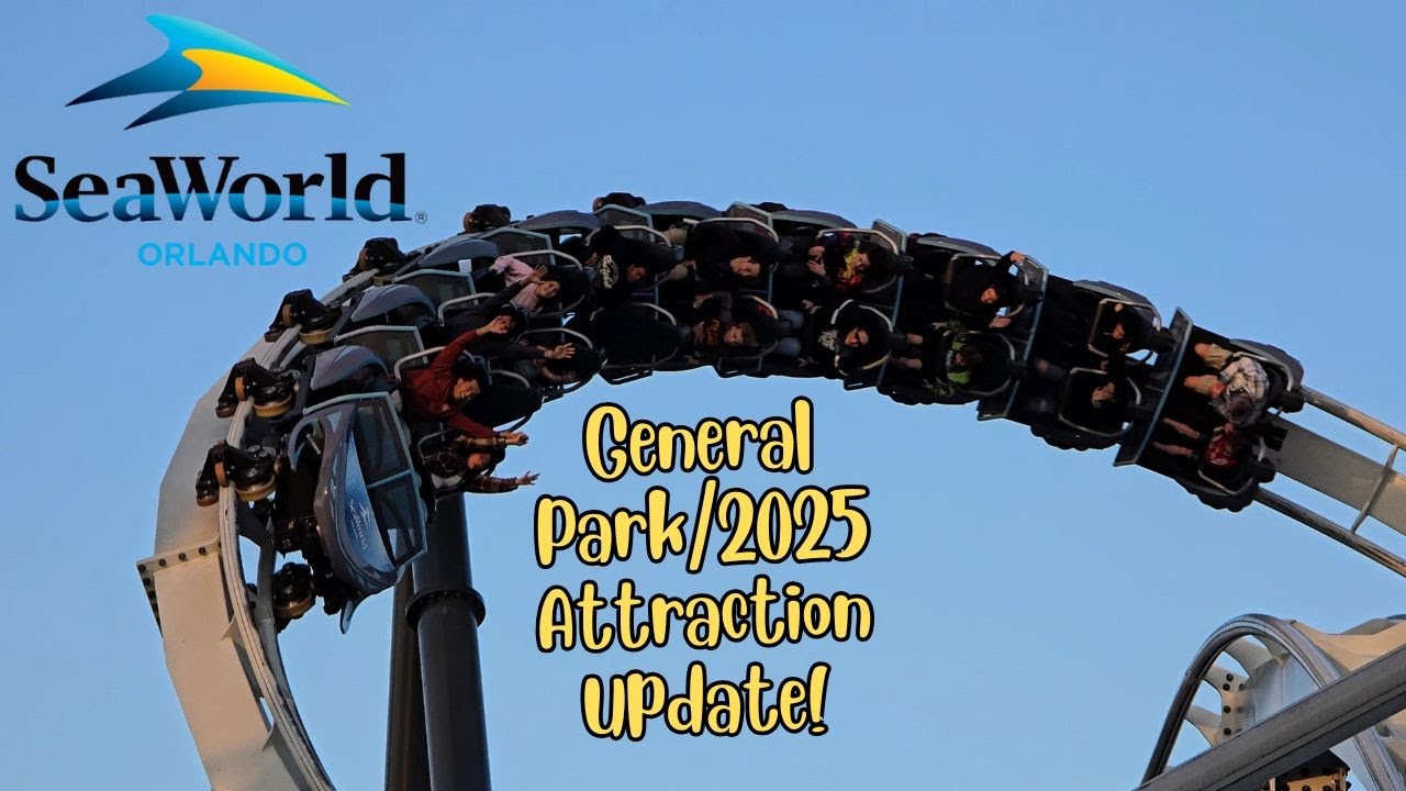 Seaworld Orlando General Park and 2025 Ride Construction Update!
