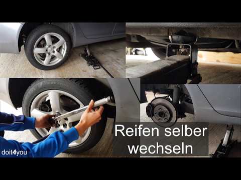 Räder (Reifen) am Auto selber wechseln | How to | DIY | TUTORIAL