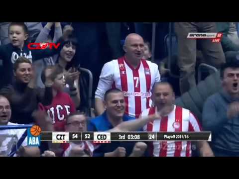 Crvena zvezda Telekom : Cedevita | Zakucavanje: Miler [ABA liga,Polufinale 15.03 2016