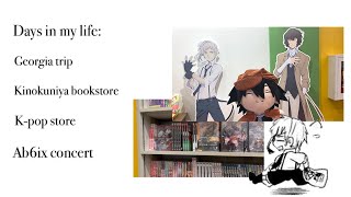 🌼🎶 Vlog: Georgia trip, kinokuniya bookstore, Kpop store, going to the museum, ab6ix concert