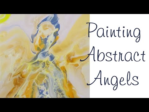 Guardian Angel - Abstract Art - Acrylic Pour Painting - Fluid Acrylic Art