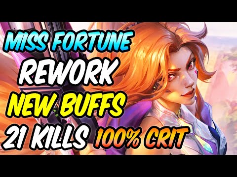 NEW MISS FORTUNE REWORK 2022 BUFF - FASTER Q AND MORE 100% CRIT | Build & Runes | League of Legends