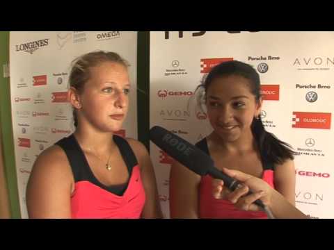 ITS CUP 2012 Olomouc interview Novotná - Avanesyan
