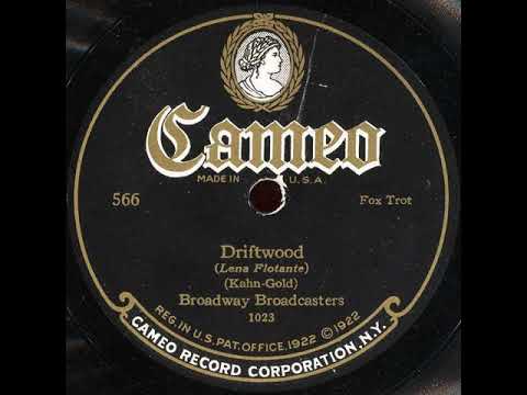 Broadway Broadcasters "Driftwood"  (NY, 6, 16, 1924) Cameo 566