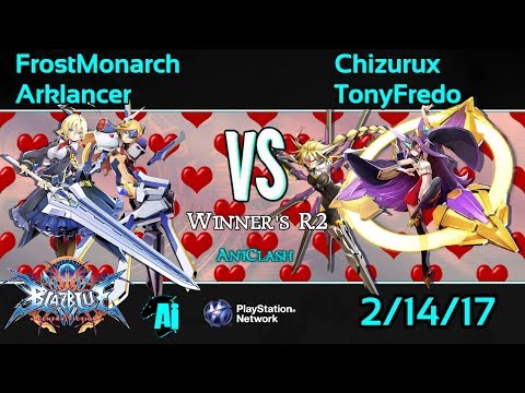 AniClash V Day Waifu Wars - Arklancer/Frost Monarch vs Chizurux/TonyFredo Winner's R2 - BBCF