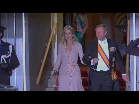 Koning Willem-Alexander en Máxima belanden in protest bij Paleis op de Dam