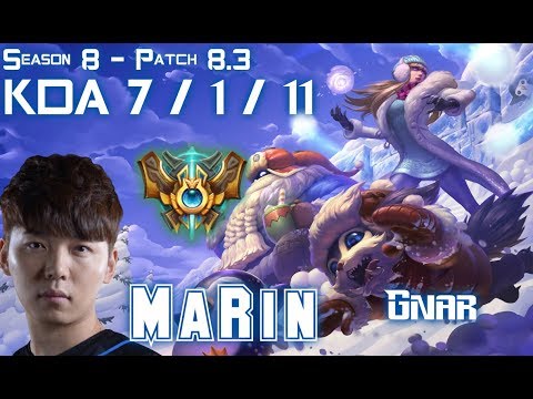 MaRin GNAR vs POPPY Top - Patch 8.3 KR Ranked
