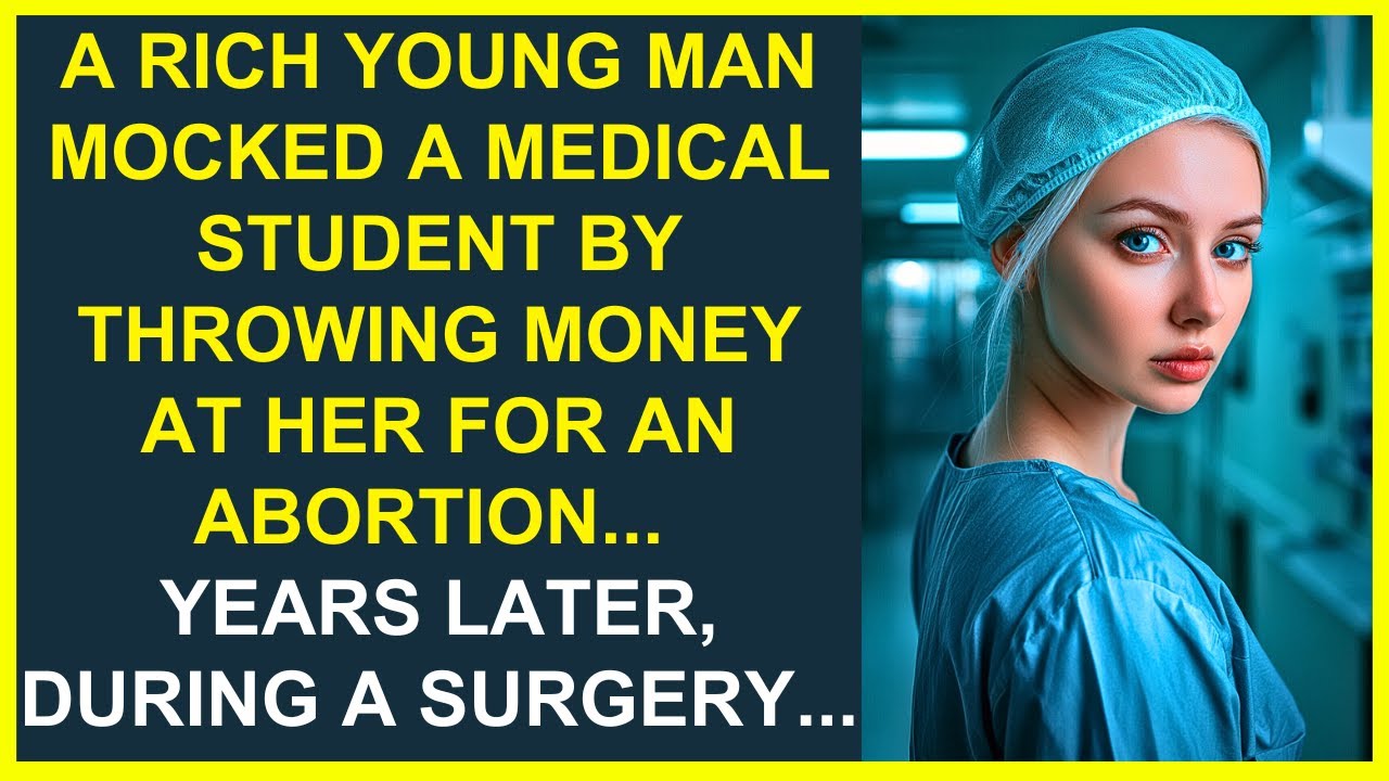 A RICH MAN MOCKED A MEDICAL STUDENT THROWING MONEY AT HER FOR AN ABORTION, YEARS LATER, IN A SURGERY