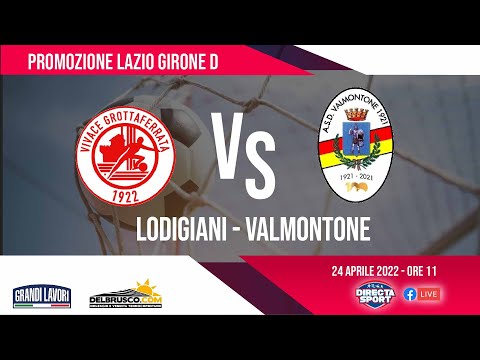 Calcio Promozione Lazio Gir  D   Lodigiani Calcio 1972   ASD Valmontone 1921 (4-0)