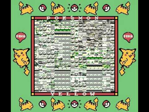 A randomly occurring effect of artificial glitch Trainer 0xC2 (Pokémon Yellow)