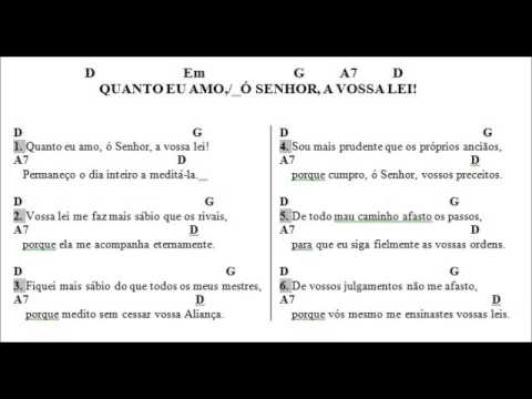 SALMO 118 (119) - QUANTO EU AMO, Ó SENHOR, A VOSSA LEI! - Arq. Goiania - José Weber